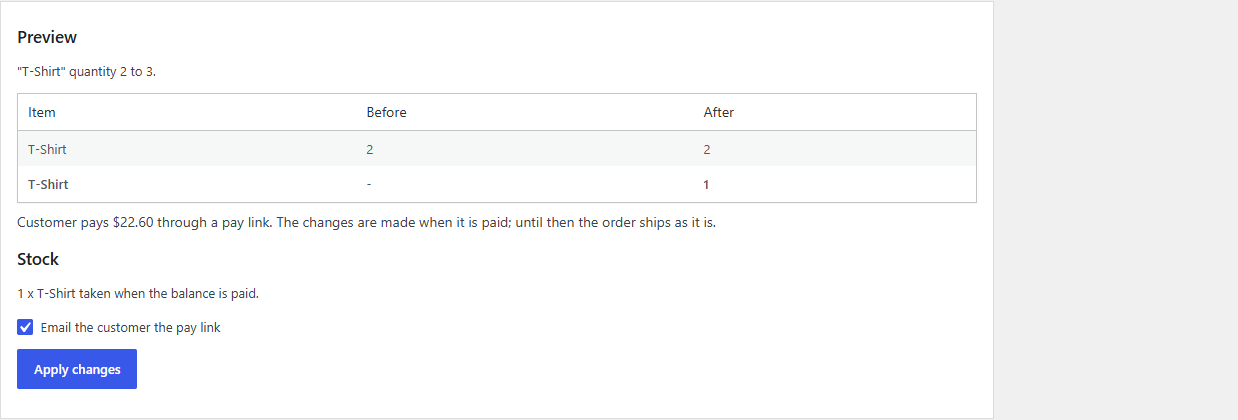 The preview of a change that costs more